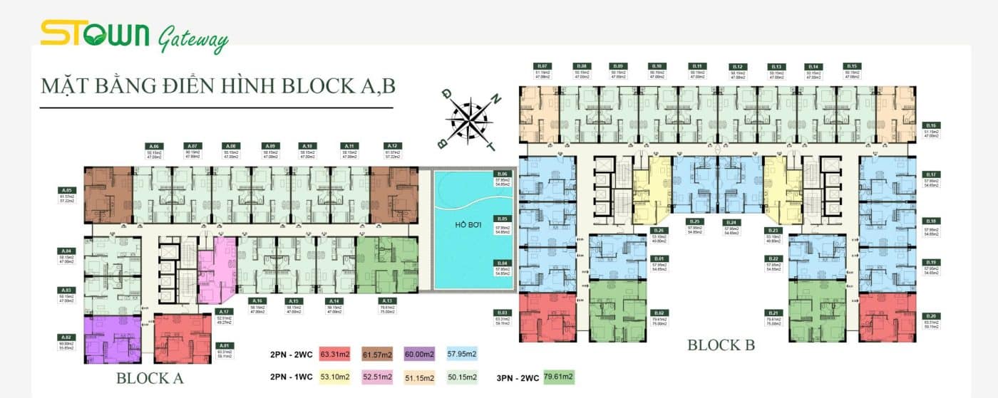 Mặt bằng Stown Gateway