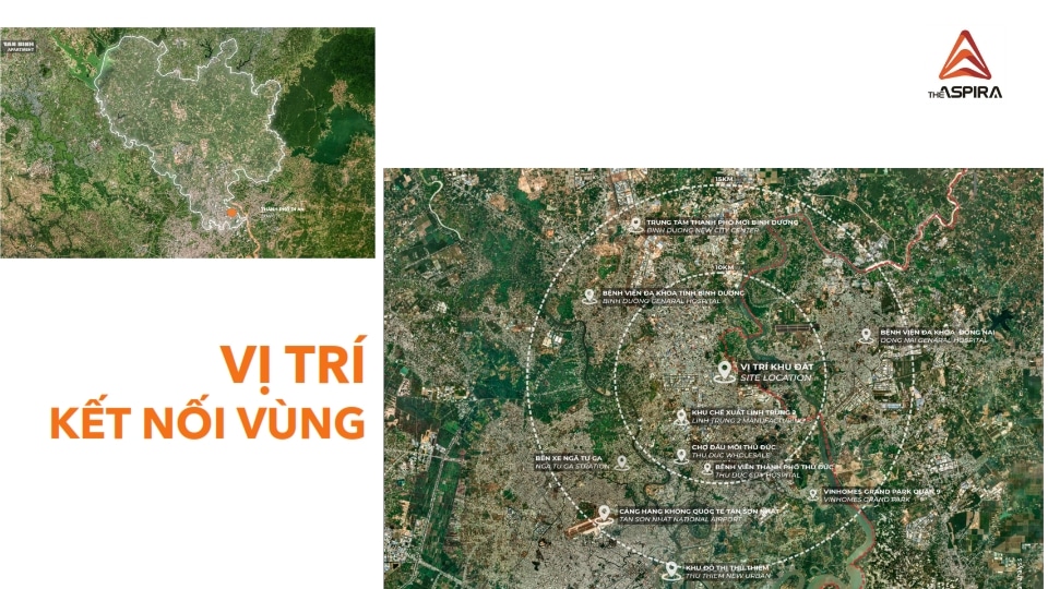 Liên kết vùng từ căn hộ The Aspira đến khu vực xung quanh Liên kết vùng từ căn hộ The Aspira đến khu vực xung quanh