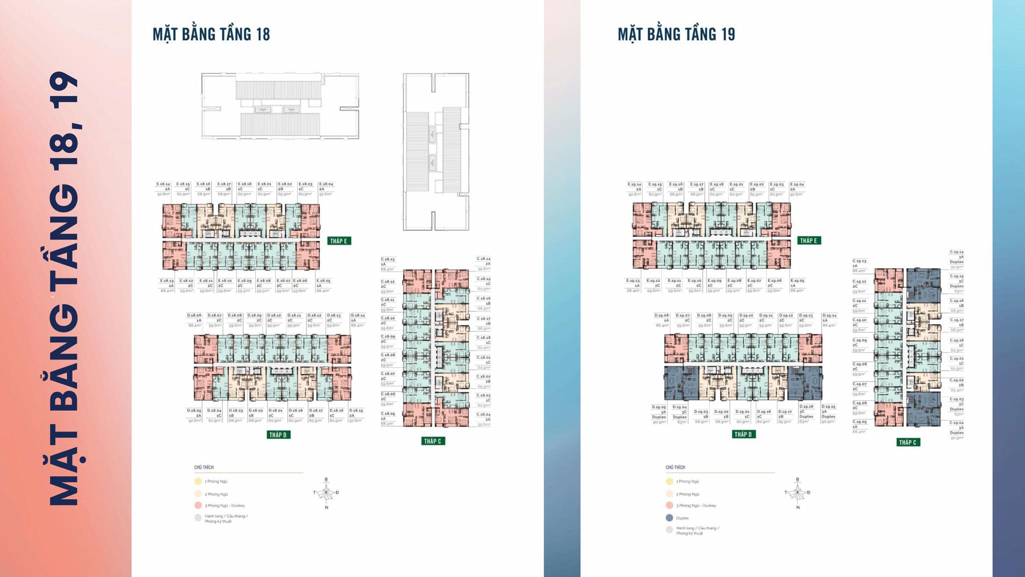Mặt bằng điển hình tầng 18- 19 dự án MT Eastmark City Thủ Đức