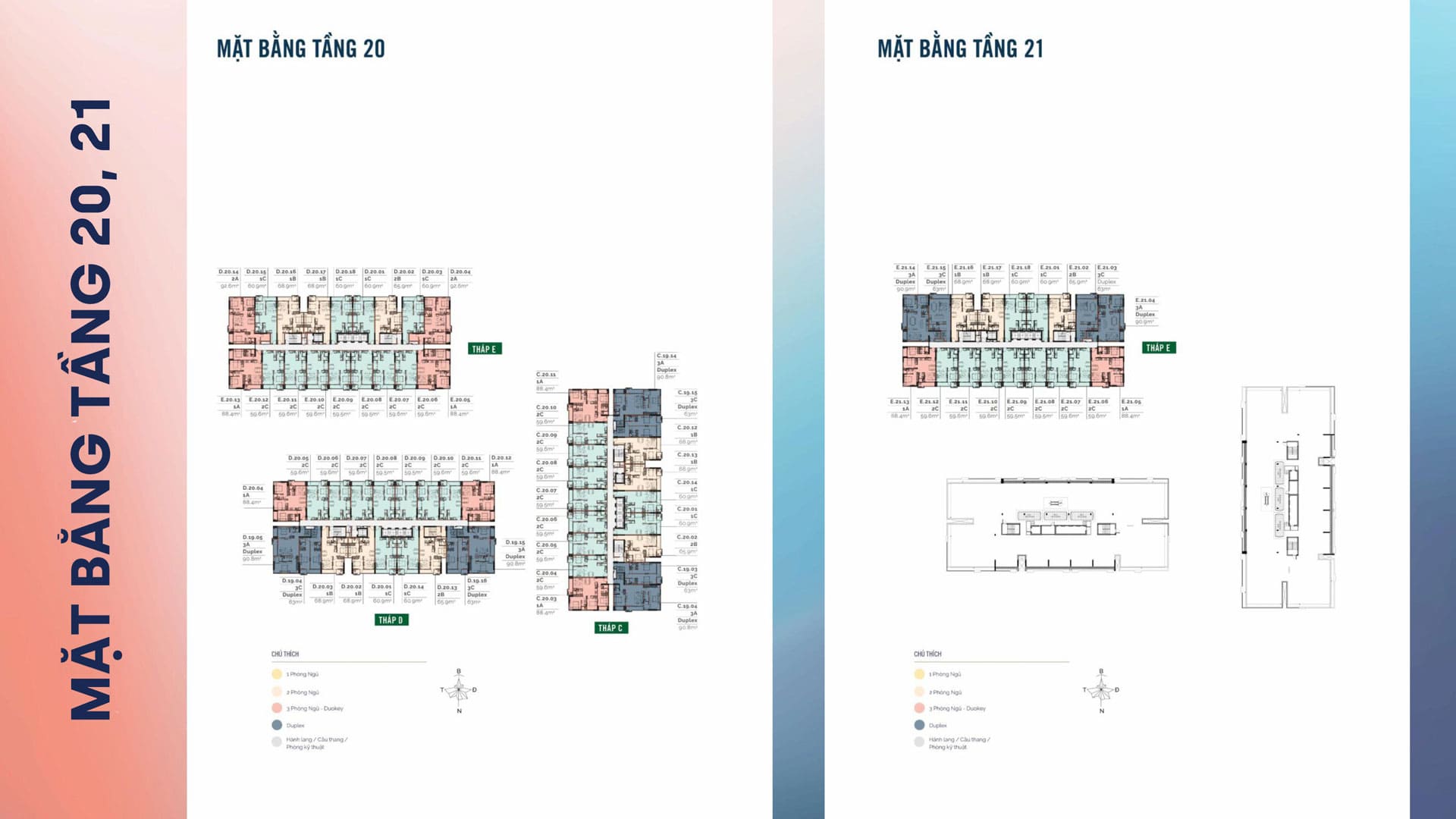 Mặt bằng điển hình tầng 20-21 dự áni MT Eastmark City Thủ Đức