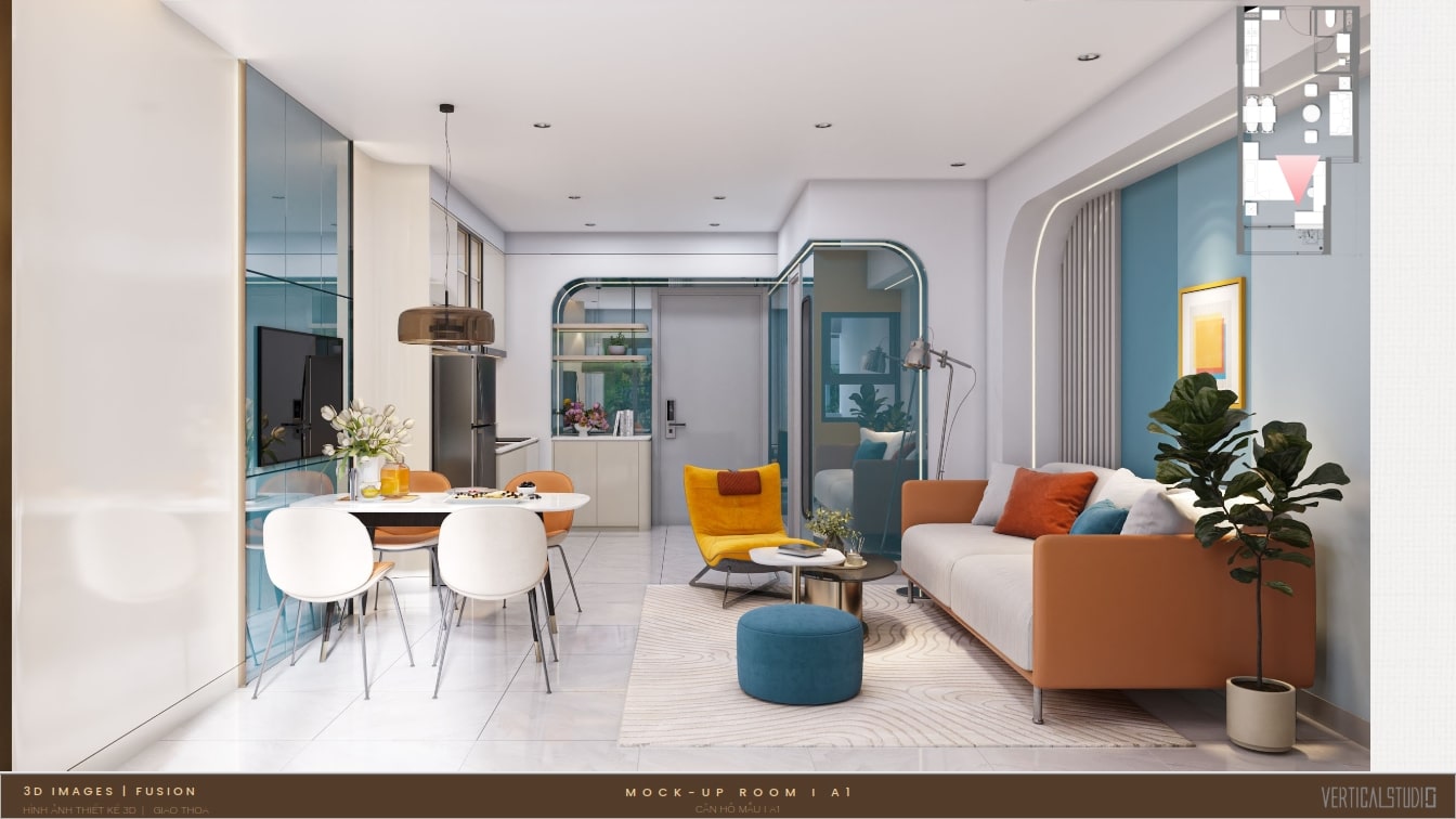 Thiết kế nhà mẫu 1 phòng ngủ The Aspira (4) Thiết kế nhà mẫu 1 phòng ngủ The Aspira (4)