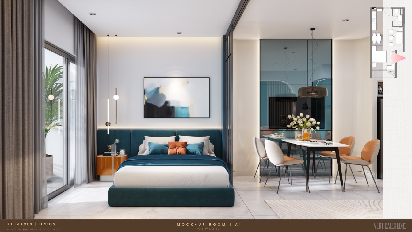 Thiết kế nhà mẫu 1 phòng ngủ The Aspira (5) Thiết kế nhà mẫu 1 phòng ngủ The Aspira (5)