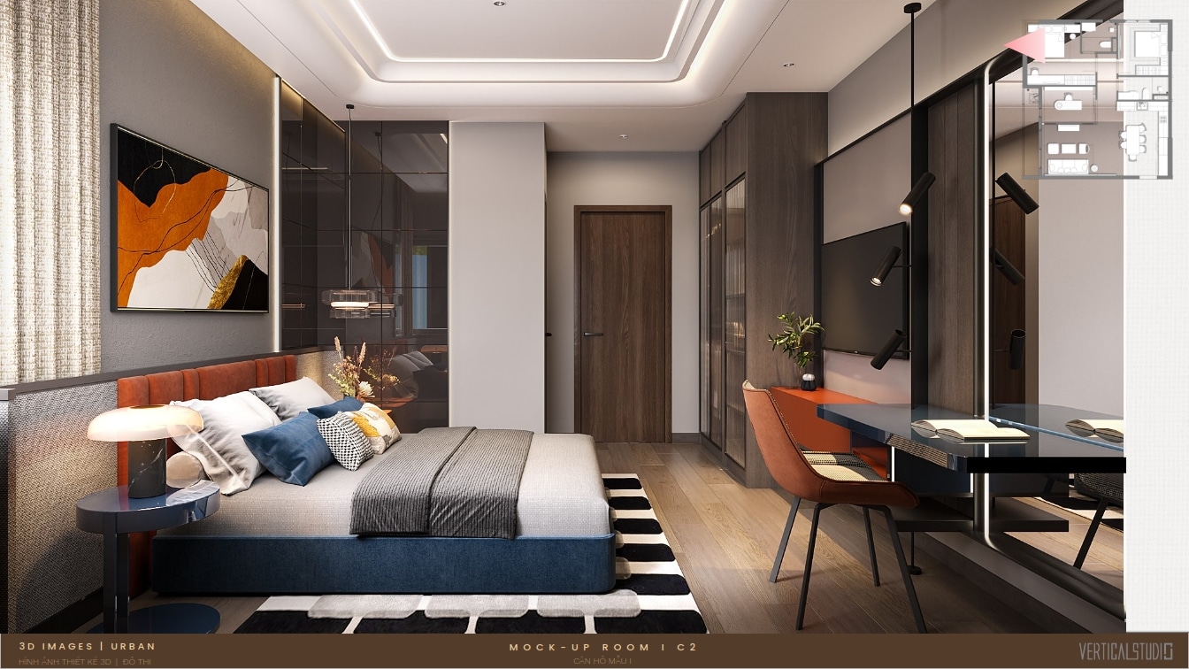 Thiết kế nhà mẫu 2 phòng ngủ góc The Aspira (1) Thiết kế nhà mẫu 2 phòng ngủ góc The Aspira (1)