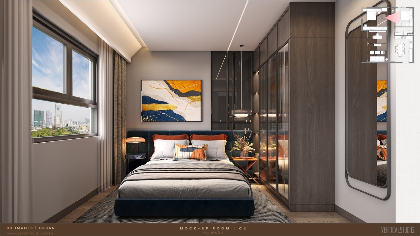 Thiết kế nhà mẫu 2 phòng ngủ góc The Aspira (2) Thiết kế nhà mẫu 2 phòng ngủ góc The Aspira (2)