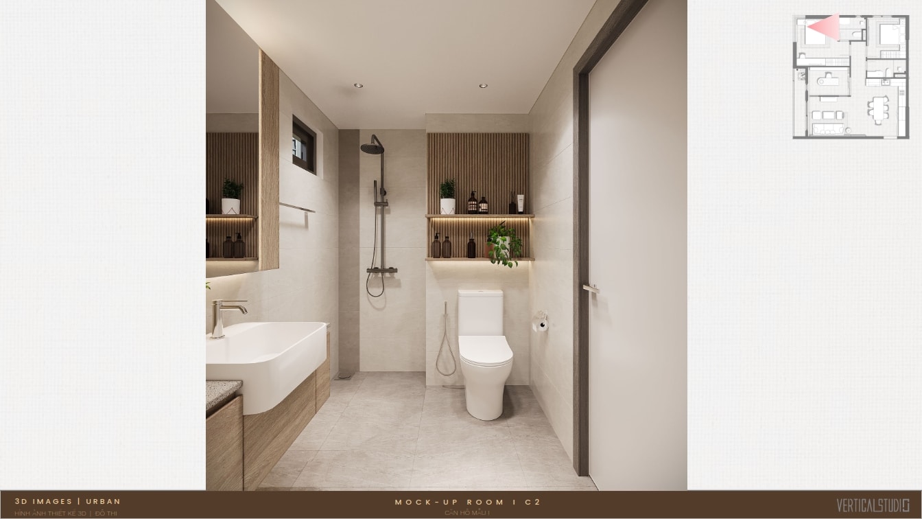 Thiết kế nhà mẫu 2 phòng ngủ góc The Aspira (4) Thiết kế nhà mẫu 2 phòng ngủ góc The Aspira (4)