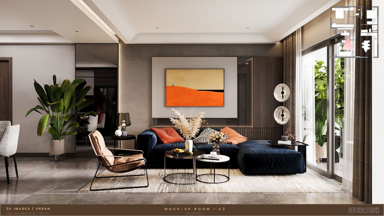 Thiết kế nhà mẫu 2 phòng ngủ góc The Aspira (6) Thiết kế nhà mẫu 2 phòng ngủ góc The Aspira (6)