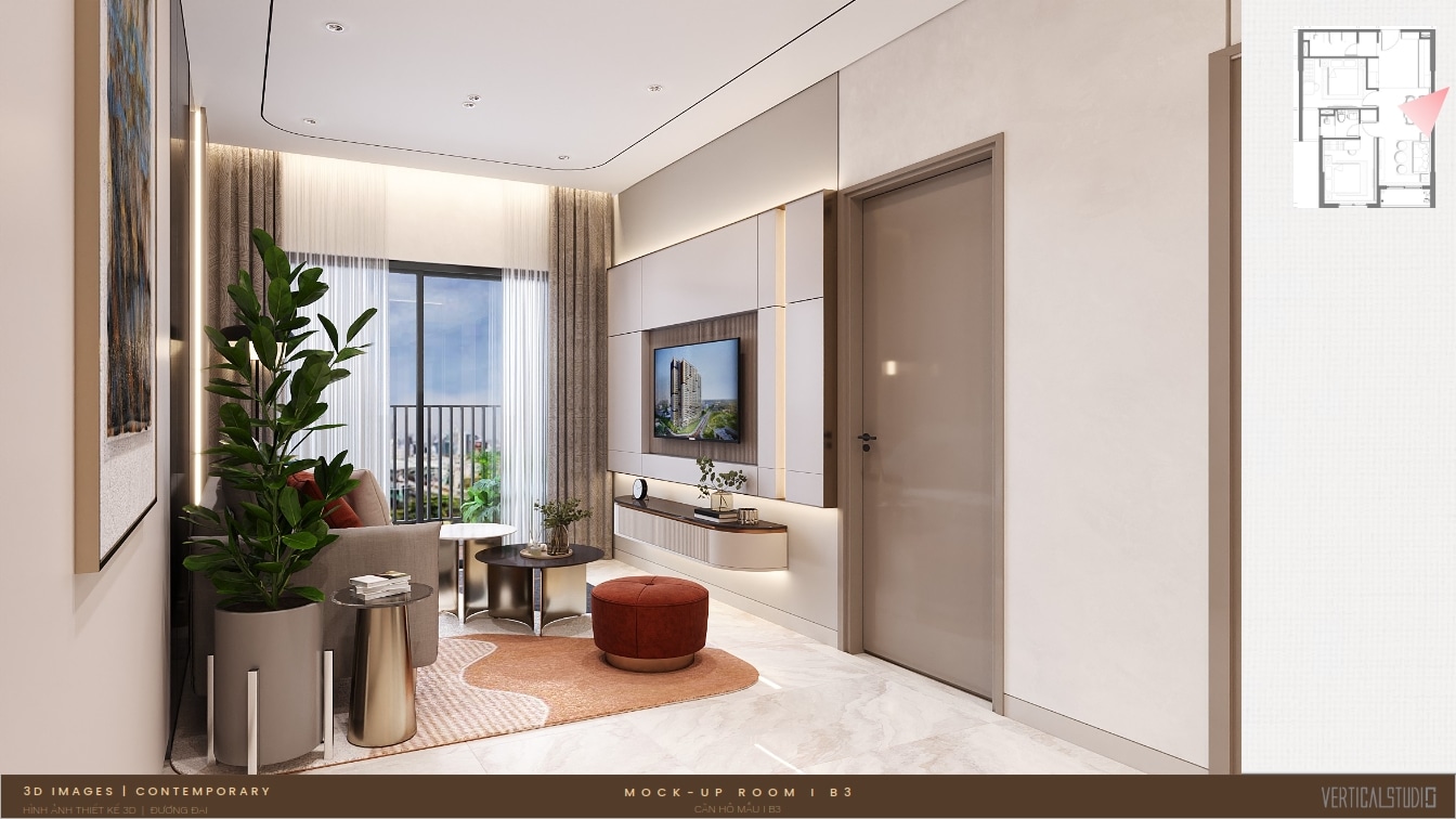 Thiết kế nhà mẫu 2 phòng ngủ thường The Aspira (1) Thiết kế nhà mẫu 2 phòng ngủ thường The Aspira (1)