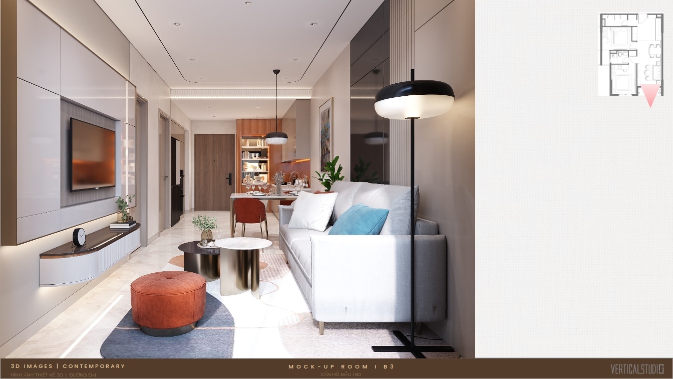 Thiết kế nhà mẫu 2 phòng ngủ thường The Aspira (11) Thiết kế nhà mẫu 2 phòng ngủ thường The Aspira (11)