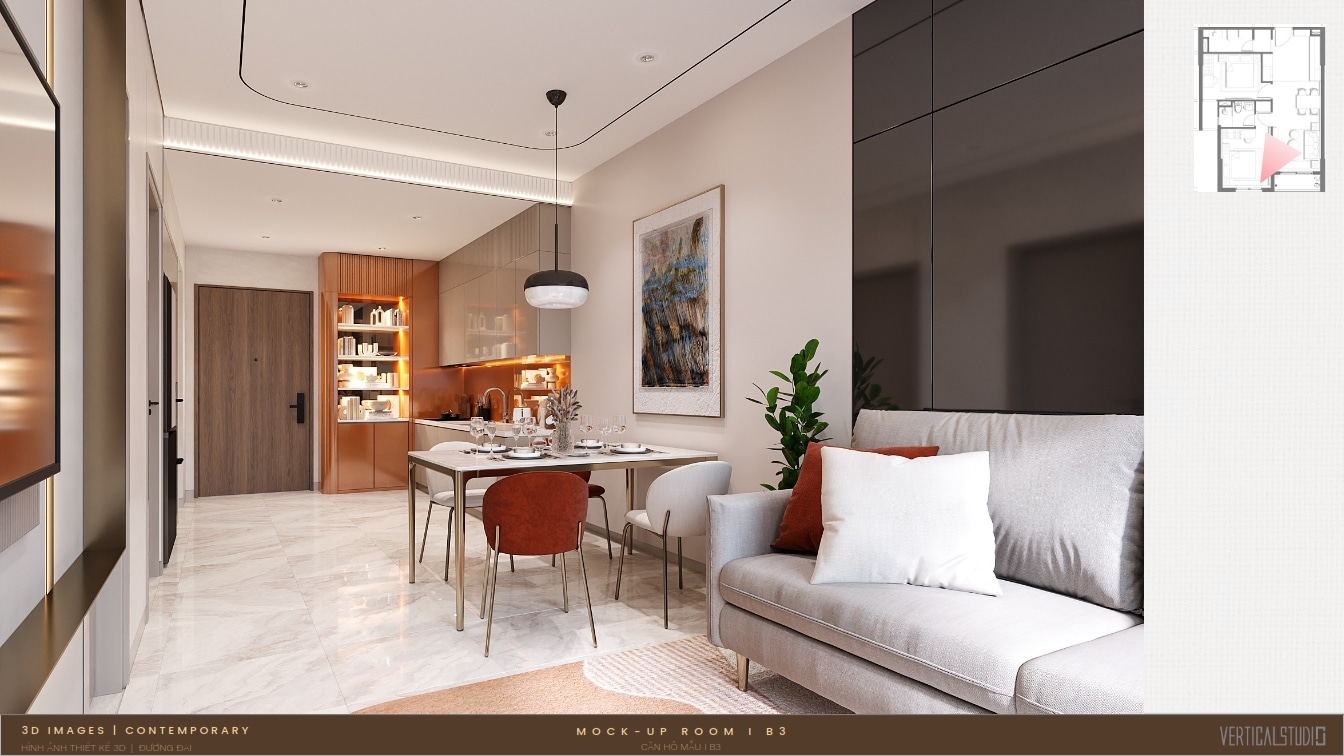 Thiết kế nhà mẫu 2 phòng ngủ thường The Aspira (4) Thiết kế nhà mẫu 2 phòng ngủ thường The Aspira (4)