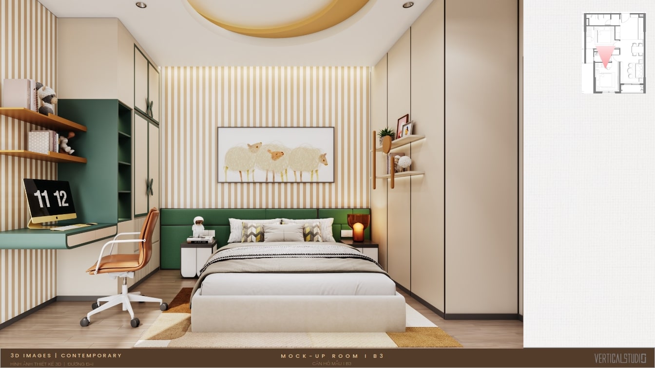 Thiết kế nhà mẫu 2 phòng ngủ thường The Aspira (9) Thiết kế nhà mẫu 2 phòng ngủ thường The Aspira (9)