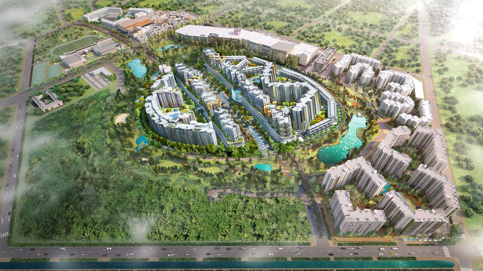 Celadon City – Khu đô thị xanh ngay cạnh Aeon Mall Tân Phú, sở hữu lợi thế vị trí hiếm có tại trung tâm phát triển phía Tây thành phố.