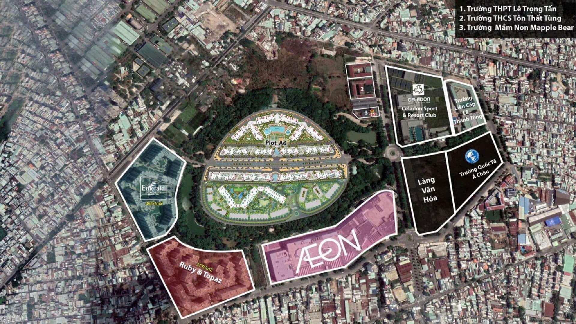 Celadon City sở hữu vị trí vàng ngay trung tâm Tân Phú, kết nối linh hoạt với các quận trung tâm và sân bay Tân Sơn Nhất chỉ trong 20 phút.