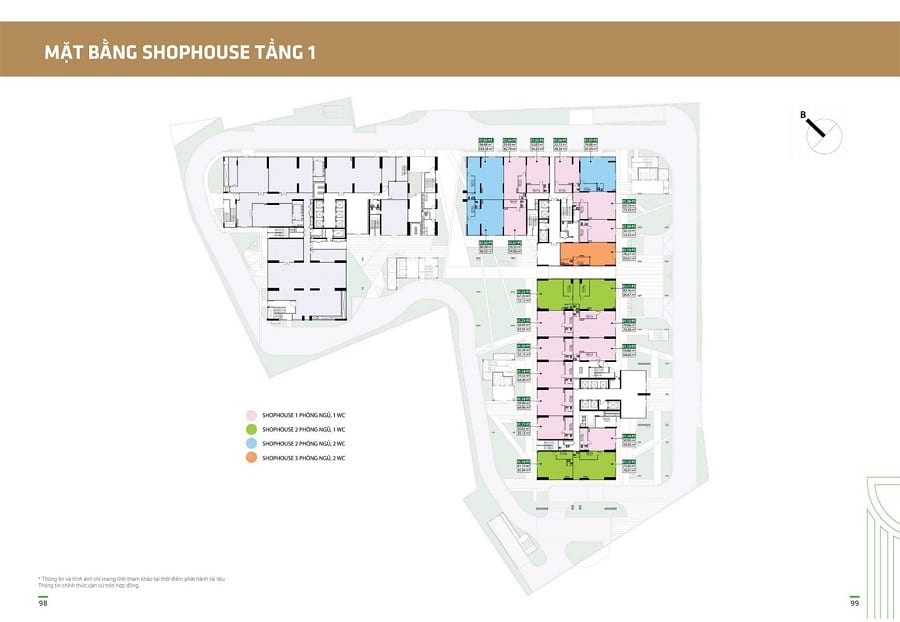 mặt bằng tầng 1