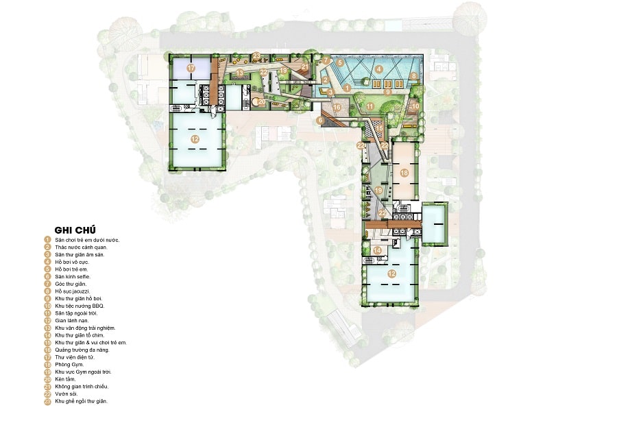 Mặt Bằng Tiện Ích Tầng 21