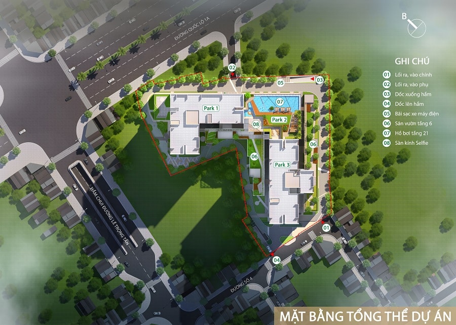 mặt Bằng Tổng Thể Picity Sky Park