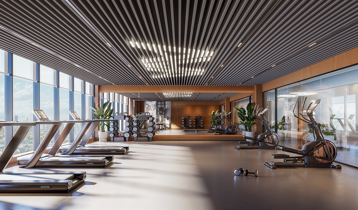 phòng gym dự án ava center