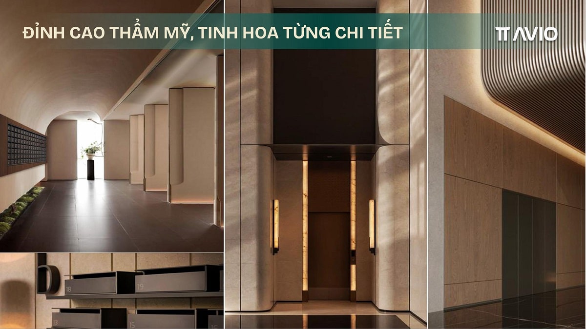 Sảnh chờ thiết kế sang trọng tại tháp ORION dự án TT AVIO