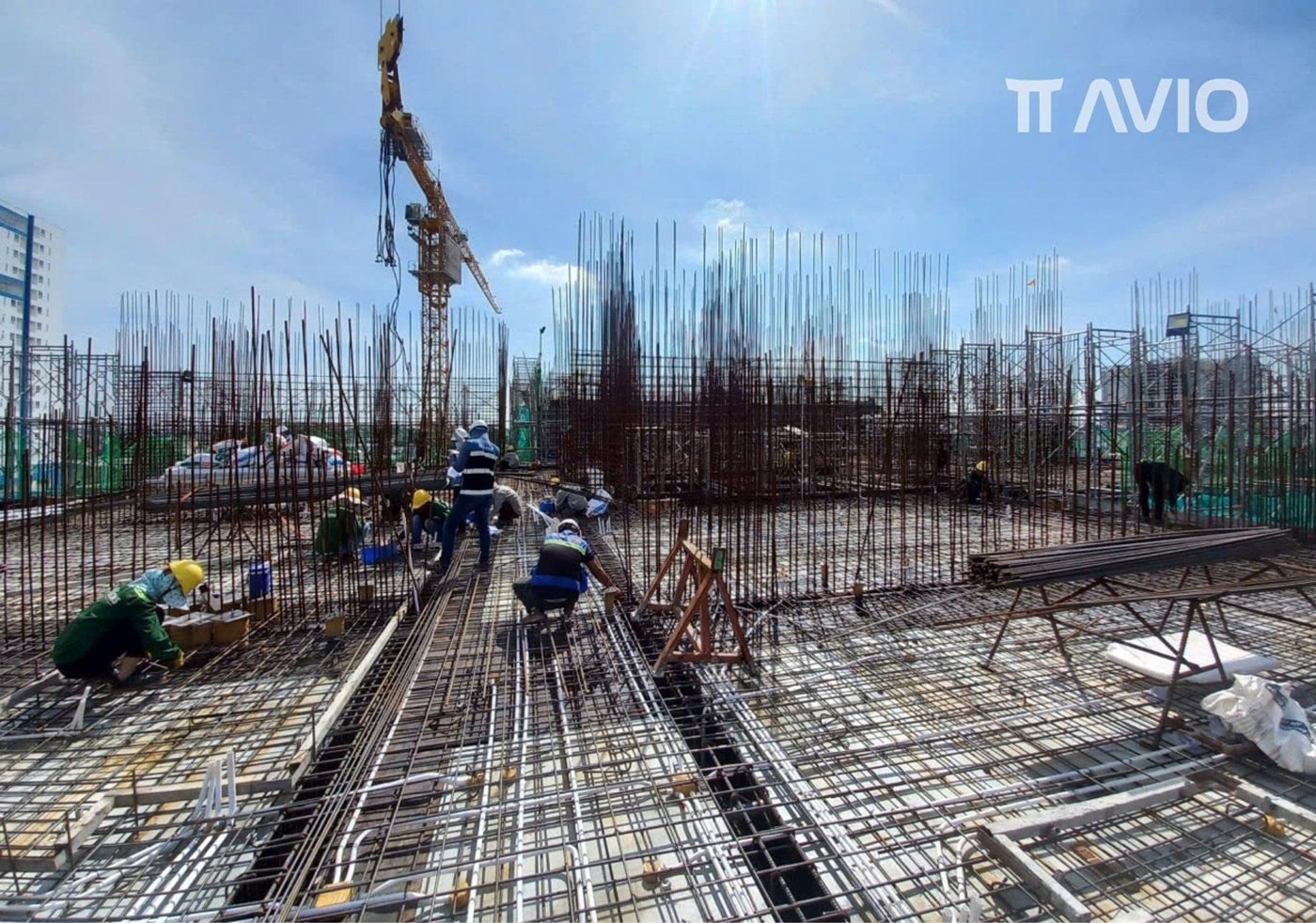 Hình ảnh thực tế tiến độ dự án TT Avio Dĩ An