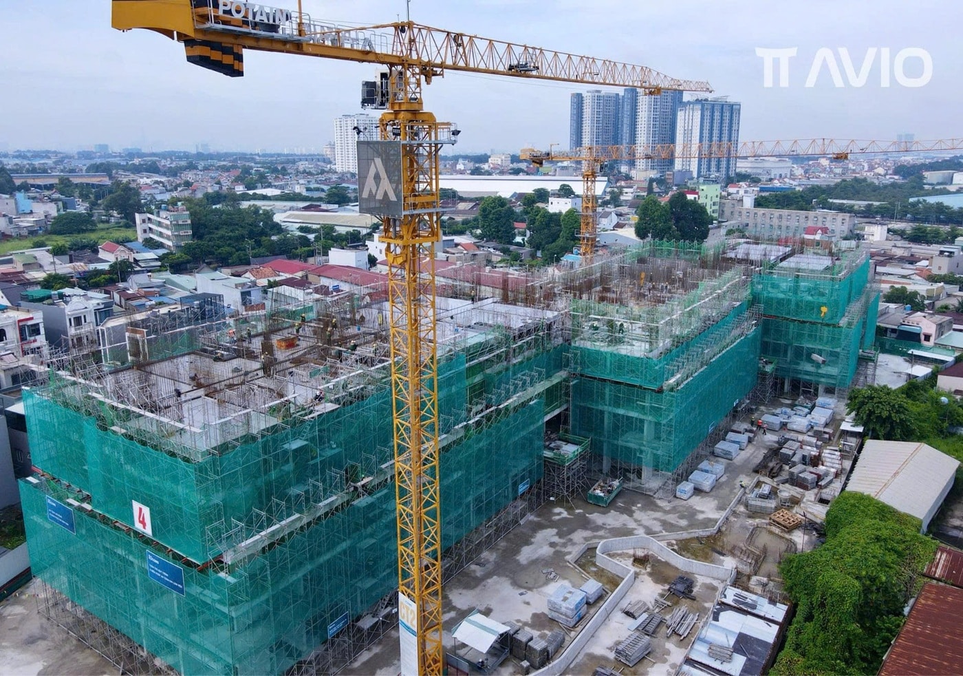 Hình ảnh thực tế tiến độ dự án TT Avio Dĩ An