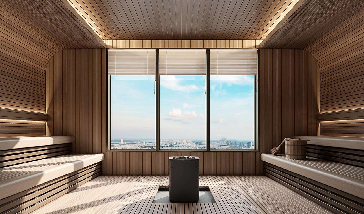 Tiện ích phòng Sauna tại The Gió Riverside Tiện ích dự án căn hộ chung cư The Gió Riverside Bình Dương chủ đầu tư An Gia