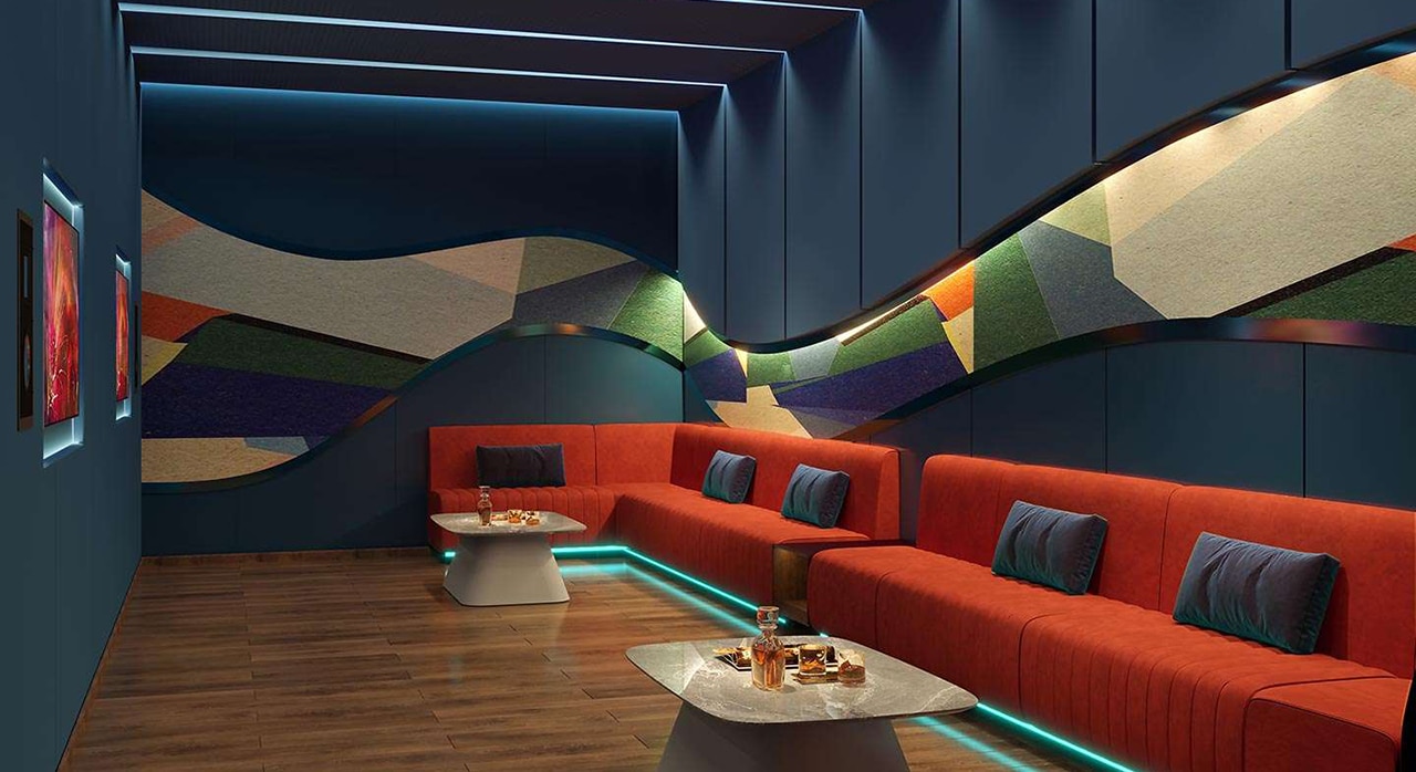 Tiện ích phòng karaoke tại tầng 3 The Gió Riverside Tiện ích dự án căn hộ chung cư The Gió Riverside Bình Dương chủ đầu tư An Gia