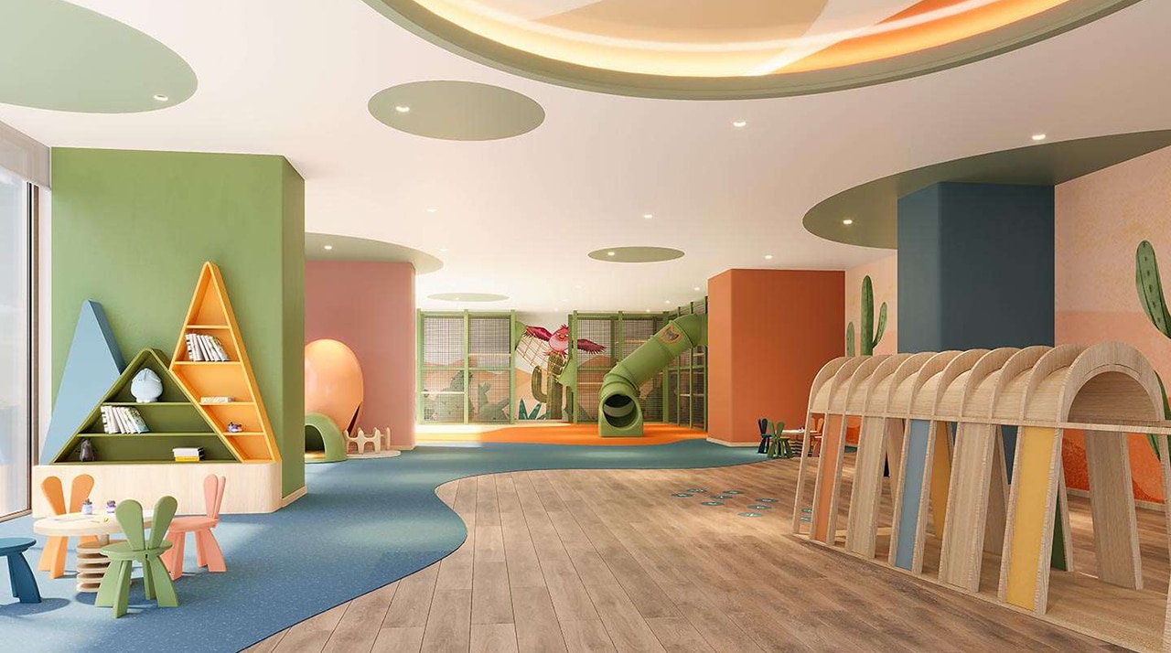 Tiện ích khu vui chơi trẻ em trong nhà tại tầng 3 The Gió Riverside Tiện ích dự án căn hộ chung cư The Gió Riverside Bình Dương chủ đầu tư An Gia